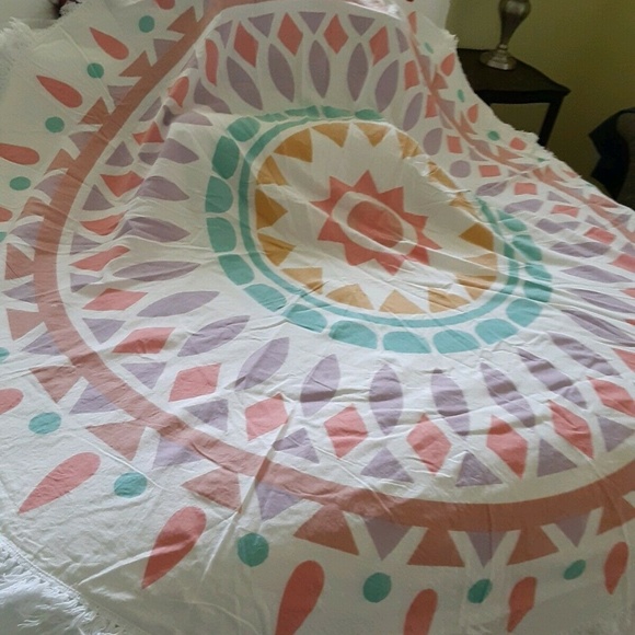 GYPSY 05 The Bohemian Beach Roundie Blanket Fringe - Picture 3 of 8